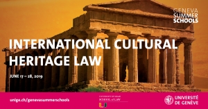 Κυκλος μαθημάτων στο Διεθνές Δίκαιο Πολιτιστικής Κληρονομιάς